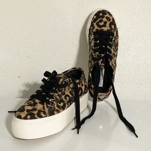 Steve Madden Animal Print Platform Sneakers